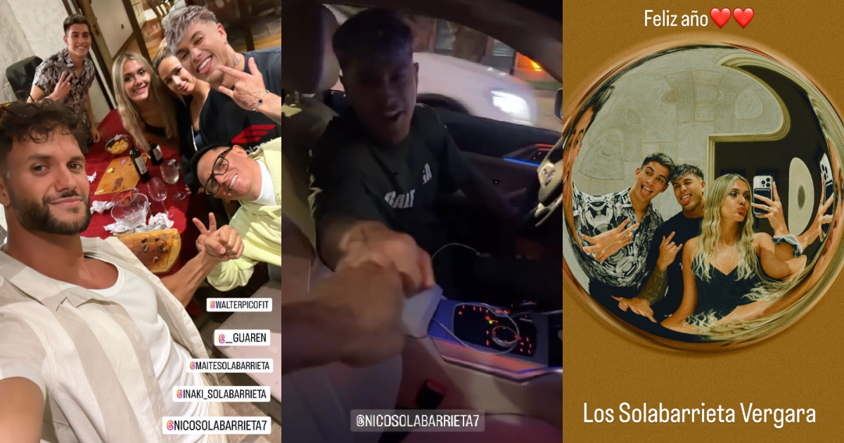 Nico Solabarrieta cerró el año con compañeros de Tierra Brava: fue a buscar a Fabio en lujoso auto
