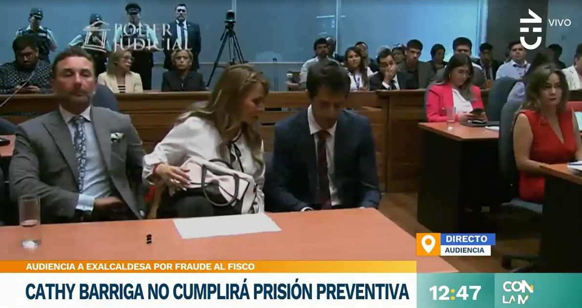 La reacción de Cathy Barriga al conocer resolución del juez tras ser formalizada por fraude