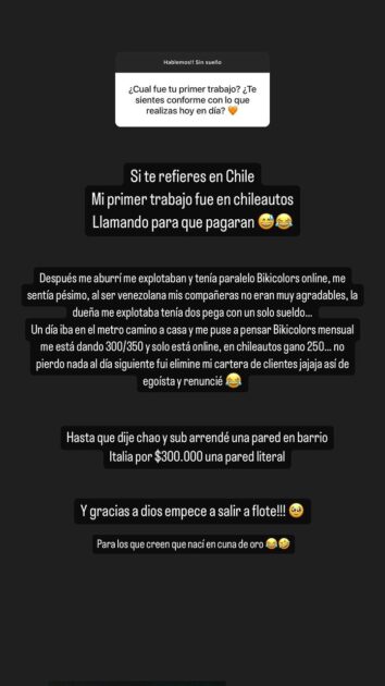 Rebeca Naranjo recordó primeros trabajos en Chile