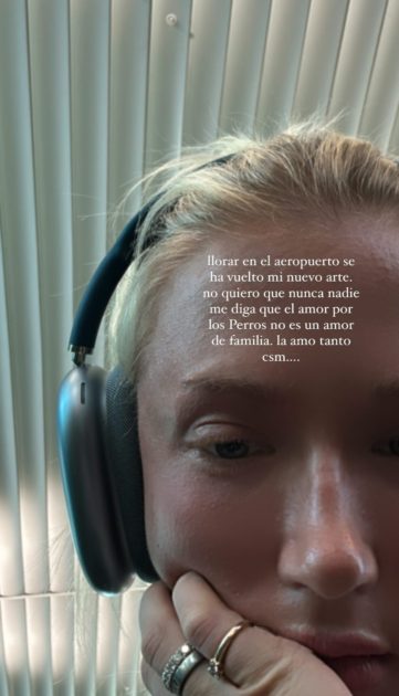 Vesta Lugg llora por su perrita Funky