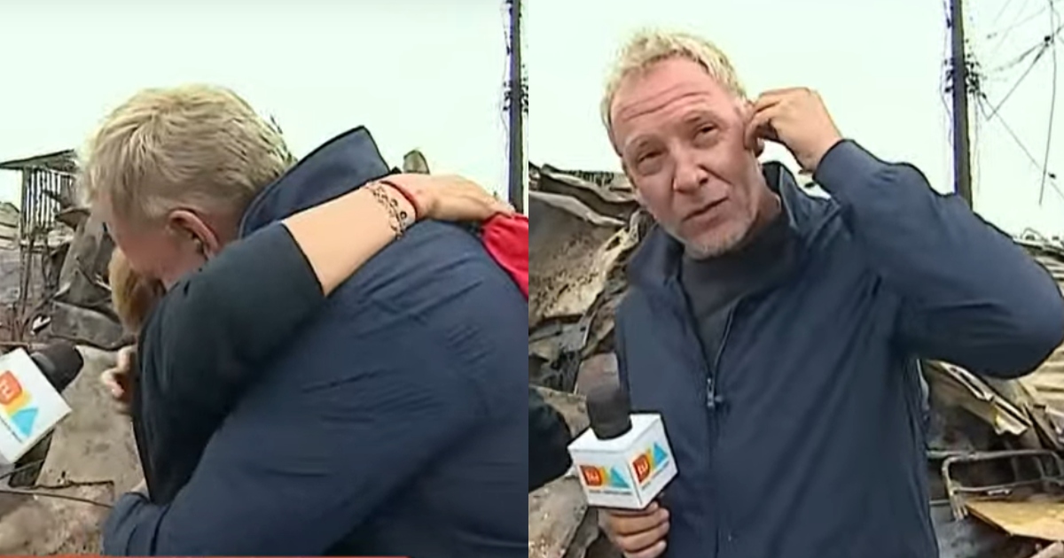 Martín Cárcamo vivió emocionante momento con damnificada de incendio en Viña: 