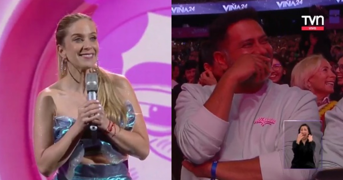 Los hilarantes chistes de Alison Mandel que pusieron nervioso a Pedro Ruminot en Viña 2024