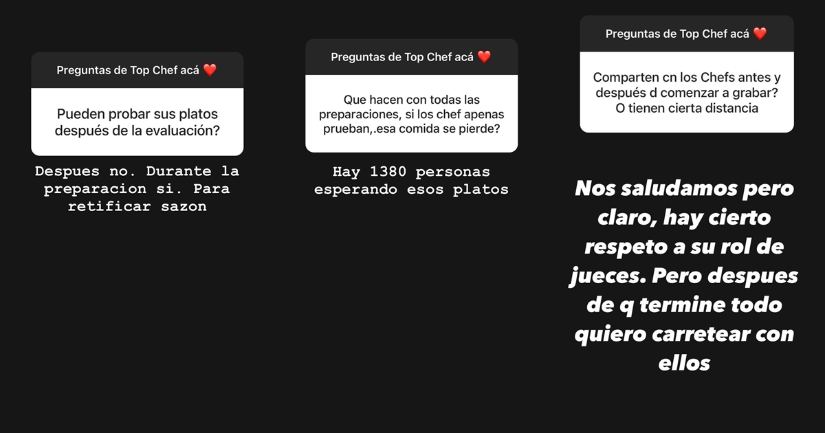 Belén Mora contó "secretos" de Top Chef VIP