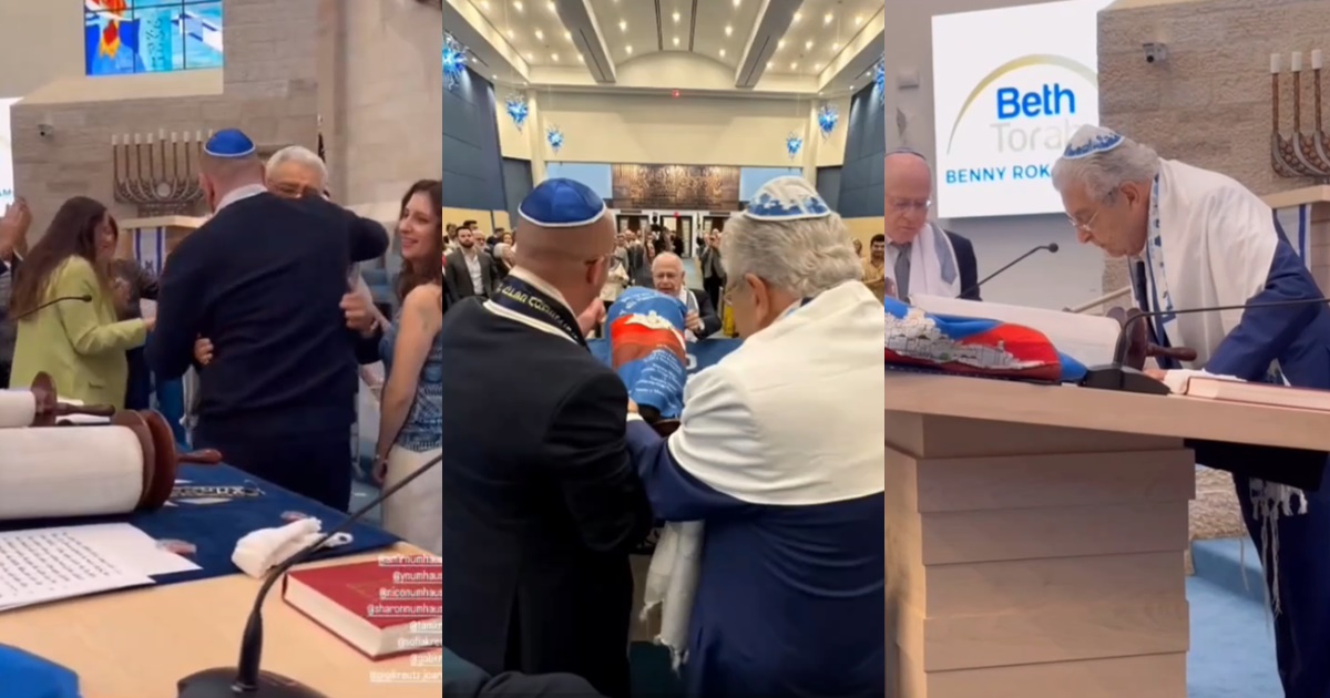 Don Francisco celebró nuevo bar mitzvah a sus 83 años: asistió expresidente Frei y Rafael Araneda