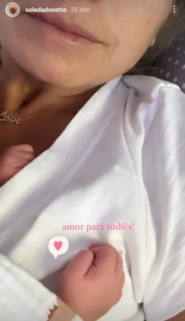 Soledad Onetto publicó nueva postal con su bebé en el Día del Amor