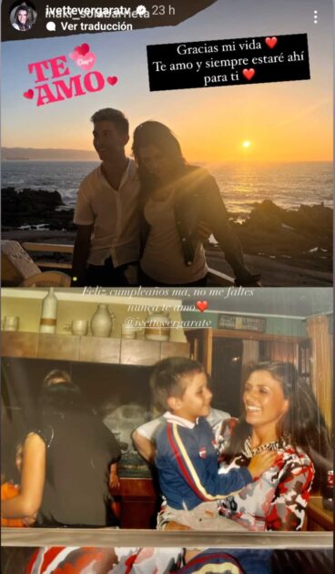 Saludo de cumpleaños de Iñaki a su madre Ivette Vergara