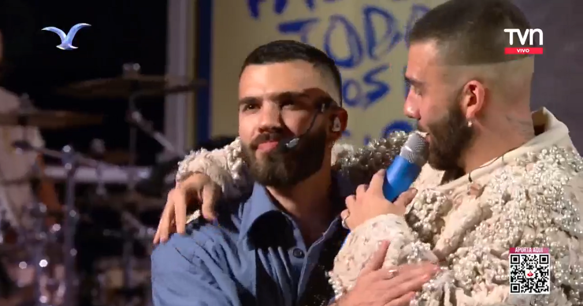 El especial momento de Manuel Turizo y su hermano Julián en Viña 2024: hizo vibrar a la Quinta