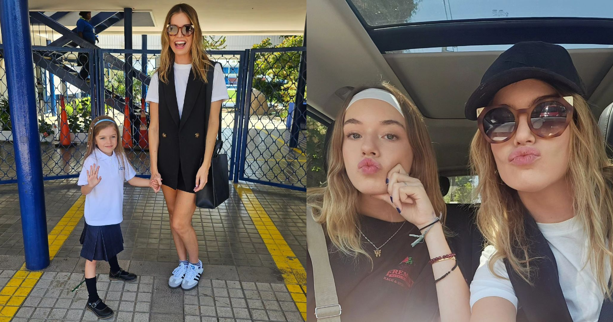 Millaray Viera compartió adorables registros del primer día de clases de sus hijas: 