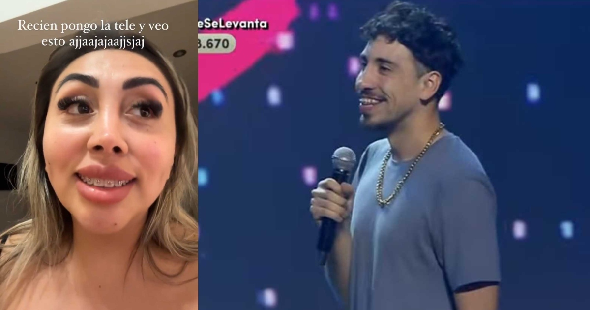 La emocionada reacción de Naya Fácil a la rutina de Diego Urrutia: 