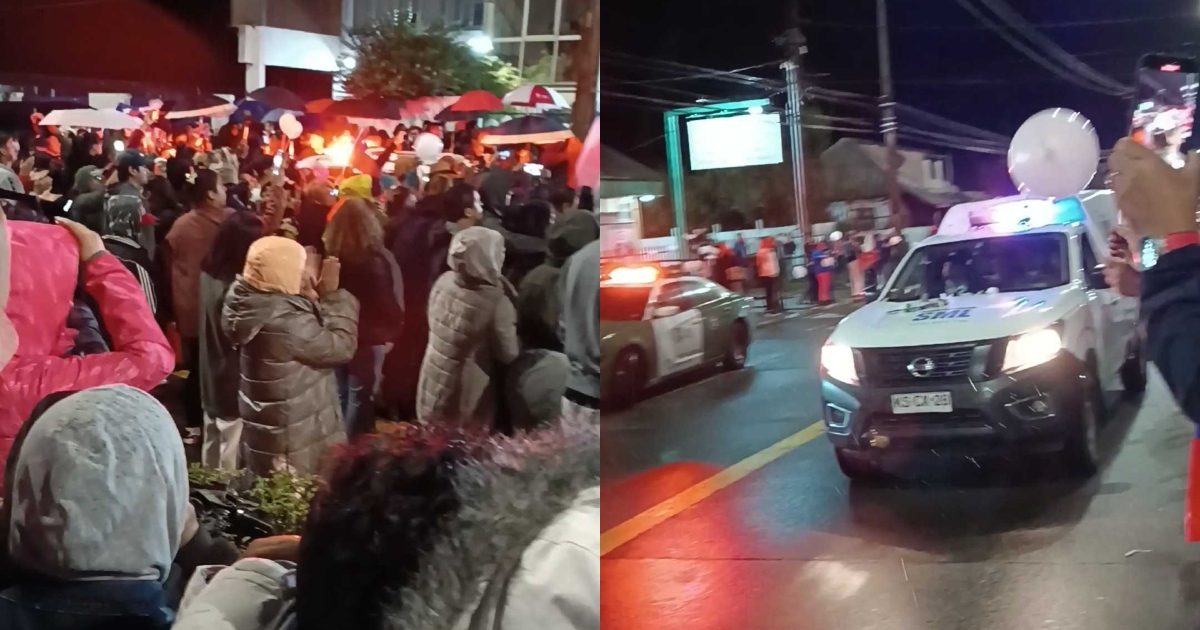 Cuerpo de Sebastián Piñera llegó al SML de Valdivia: así fue el multitudinario recibimiento