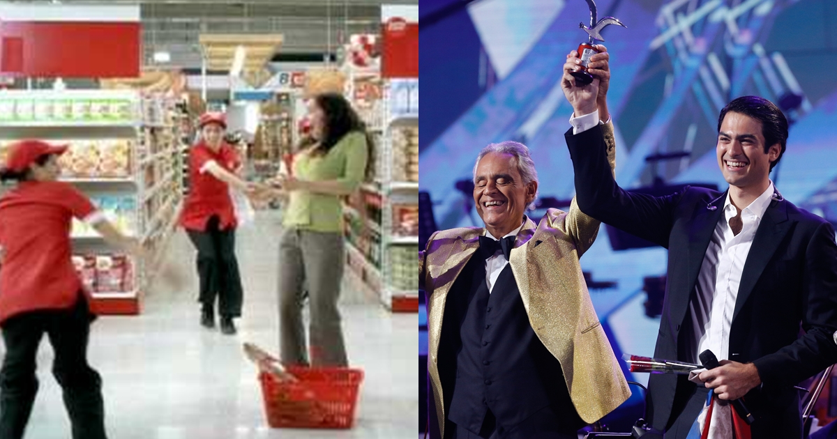 Comercial de supermercado se viralizó gracias a Andrea Bocelli en Viña 2024: 