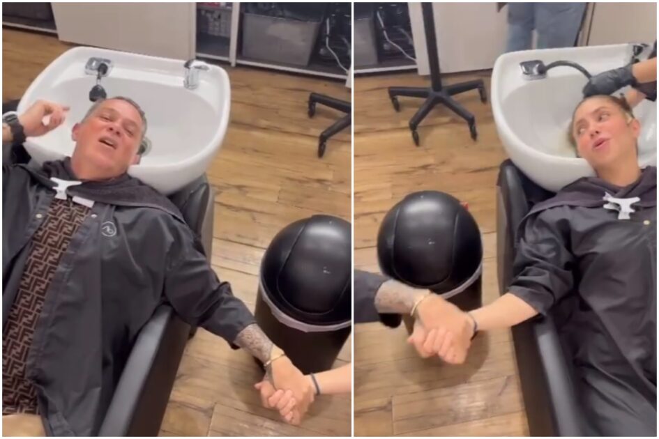 Shakira convence a Alejandro Sanz de cambiar su look