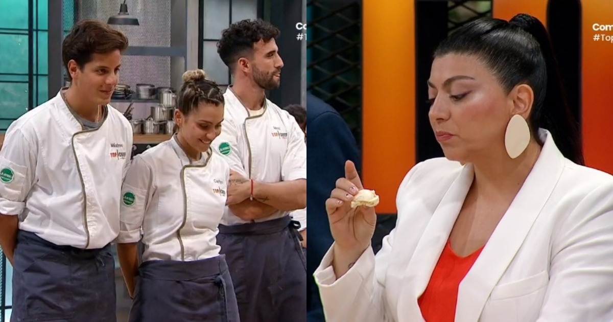La categórica crítica de Fernanda Fuentes a los macarons de Maxi Ferres, Máximo Menem y Carlyn en Top Chef VIP