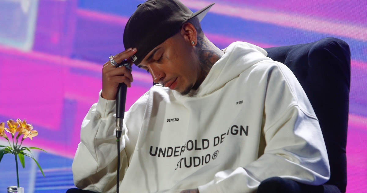 Young Cister se quebró en conferencia de prensa de Viña 2024: 