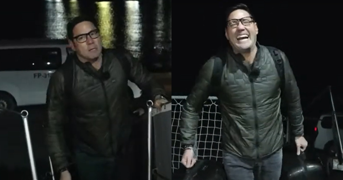 ¿Exagerado? Pancho Saavedra llamó la atención por su equipaje en estreno de 