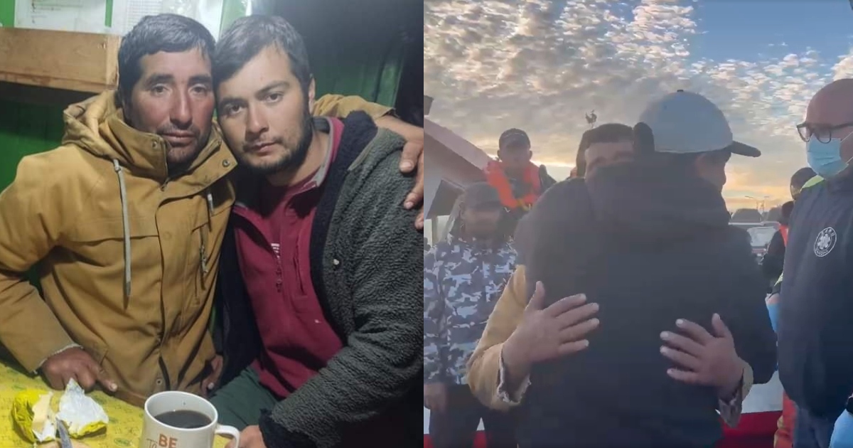 Pescadores desaparecidos se reencontraron con sus familiares en Pichilemu: video registró el momento