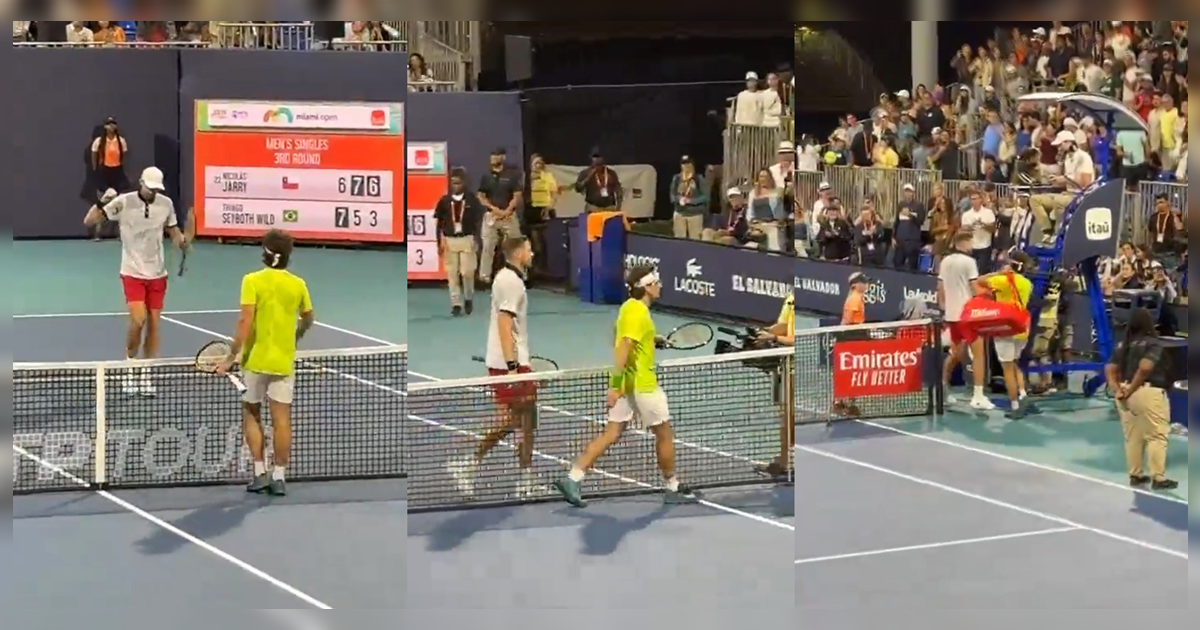 Captan fea actitud de Thiago Seyboth Wild tras perder con Nicolás Jarry en el Masters 1000 de Miami