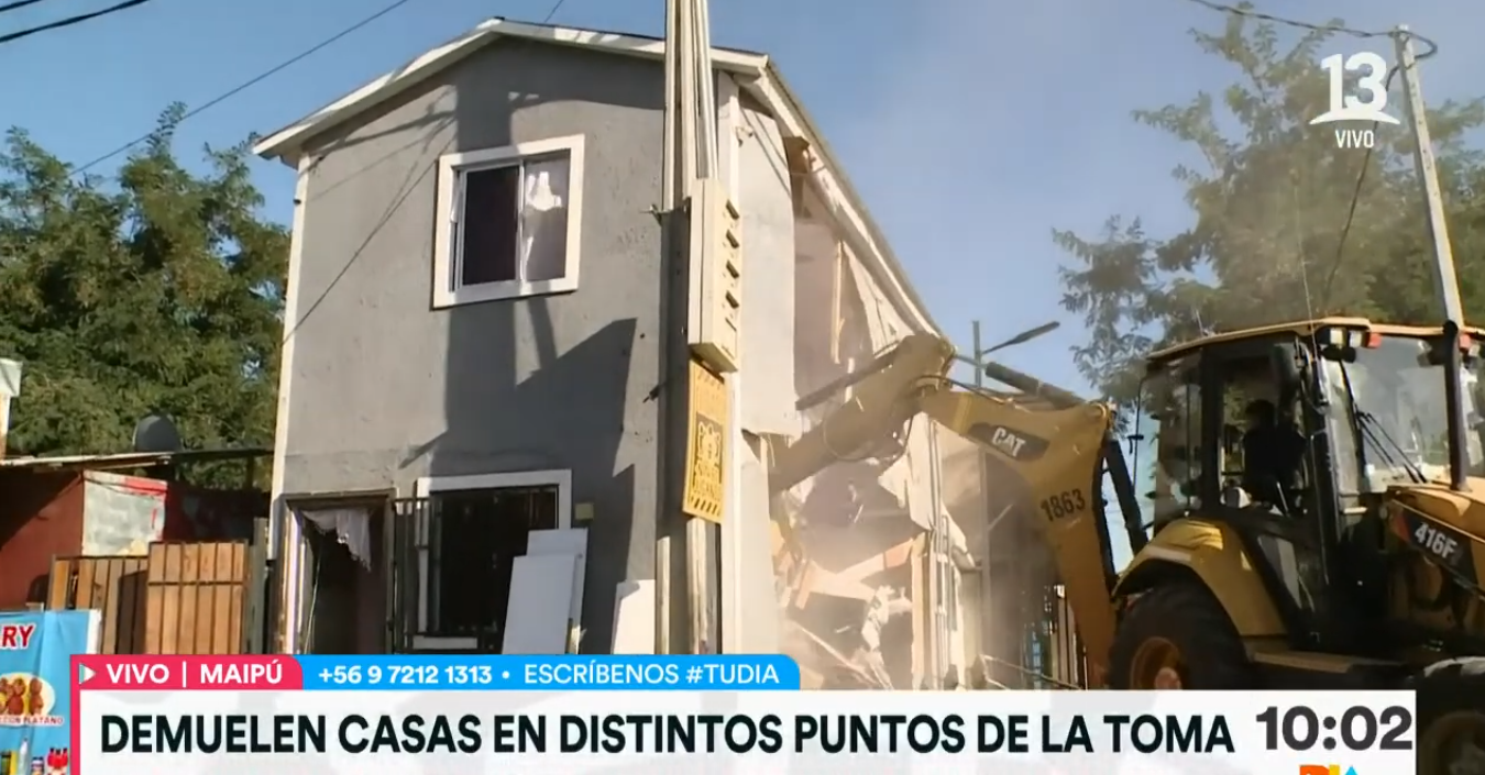 Así era por dentro casa demolida en Maipú: funcionaba como night club y posible prostíbulo