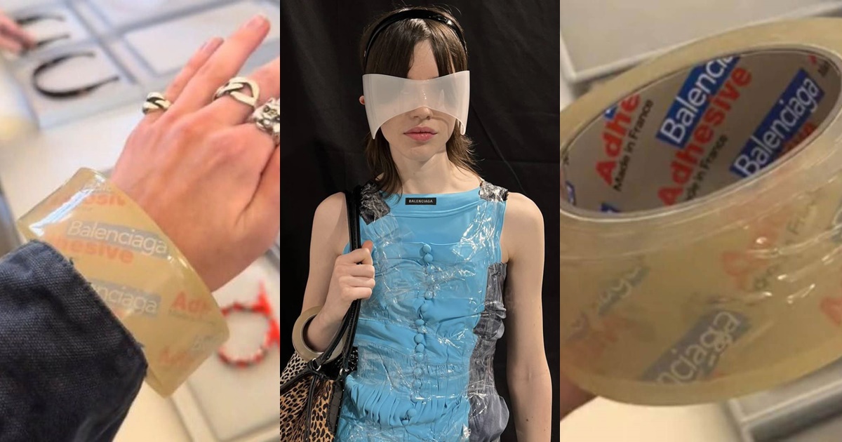Pulsera de cinta adhesiva de Balenciaga desató debate por 'moda absurda': cuesta miles de dólares
