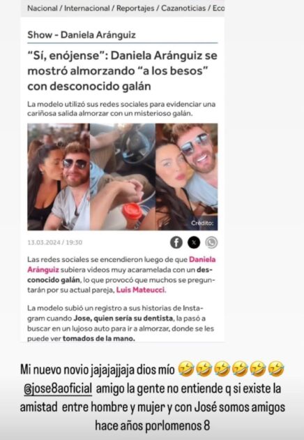 Daniela Aránguiz aclaró vínculo con 'misterioso' hombre que subió a historias: "La gente no entiende"