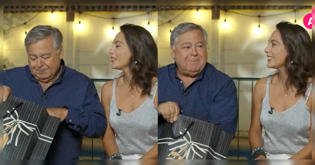 Ernesto Belloni se quebró con “simbólico” regalo de Ángeles Araya en La Divina Comida