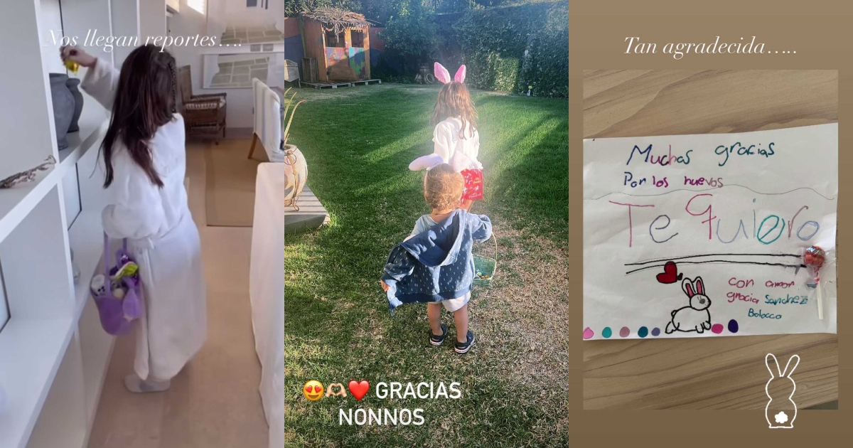 De Diana Bolocco a Mari Godoy: famosos compartieron fotos de sus hijos buscando huevitos de Pascua