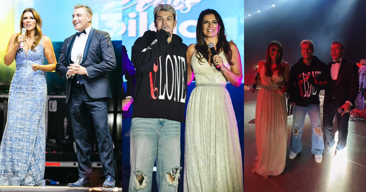 Ivette Vergara y Fernando Solabarrieta animaron aniversario de Cabildo: los acompañó su hijo Nicolás