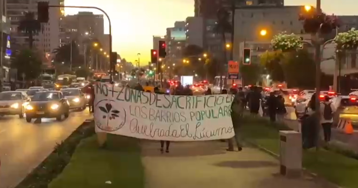 Afectados por incendios se manifestaron cerca de la Quinta Vergara: “El Estado no está llegando”