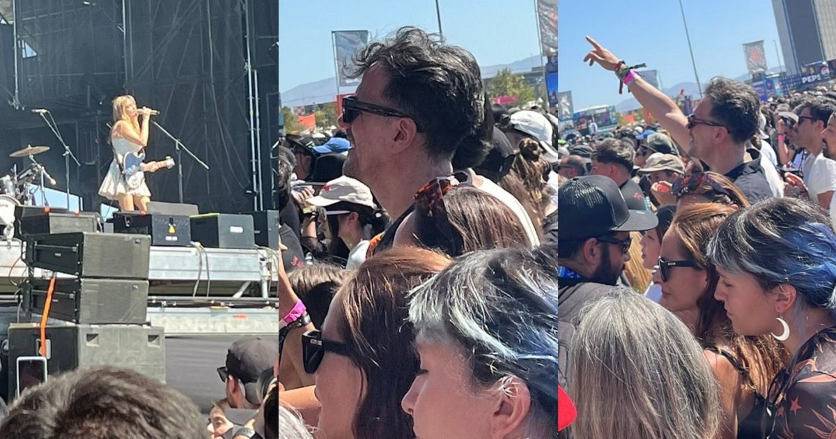 Cantó, gritó y aplaudió: así vivió Sergio Lagos show de Nicole en Lollapalooza Chile