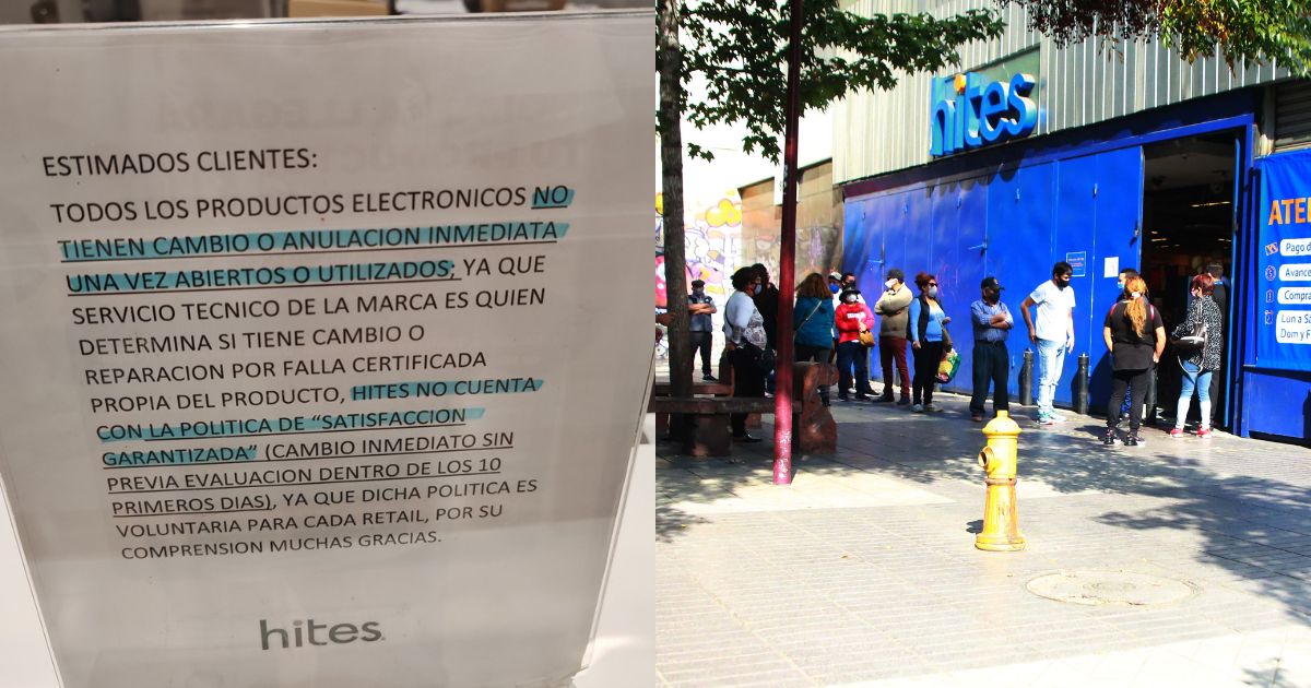 Tras viralizado cartel: Sernac ofició a Hites por información que podría “confundir” a la ciudadanía