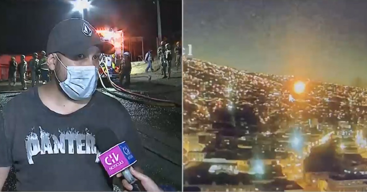 Un video y testigo clave: ¿qué se sabe de la bengala que habría causado incendio en Valparaíso?