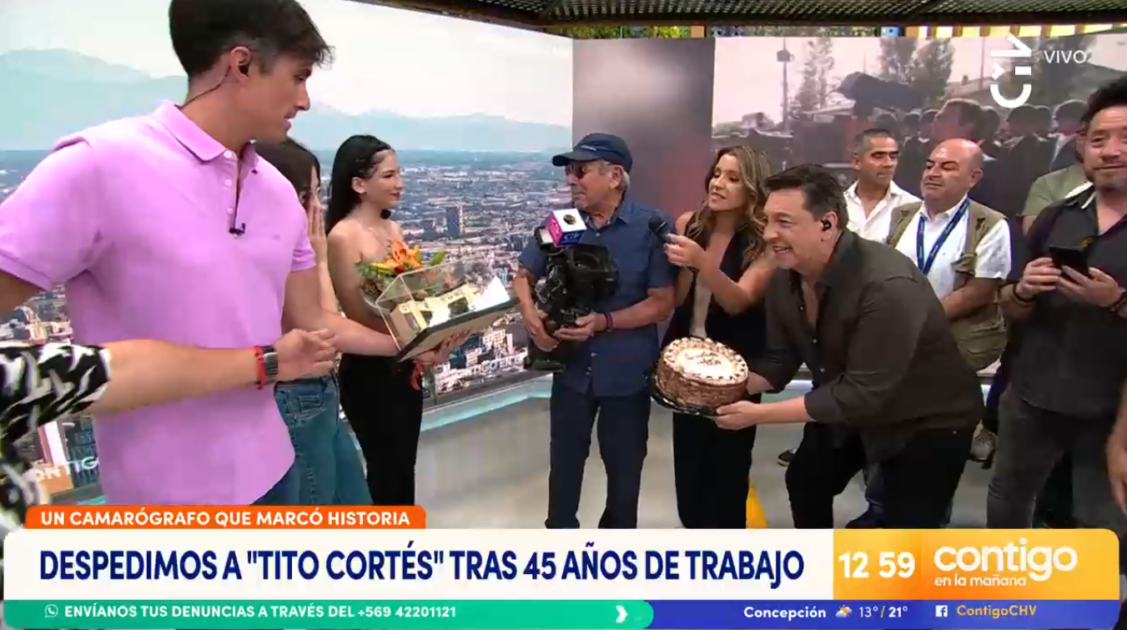 Histórico camarógrafo se despidió de CHV: 'JC' Rodríguez y Roberto Cox se quebraron