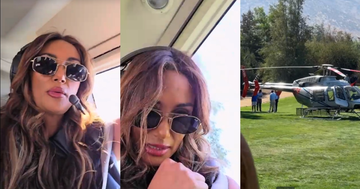 Pamela Díaz registró aterrizaje forzoso de helicóptero en Chicureo: video muestra segundos de terror