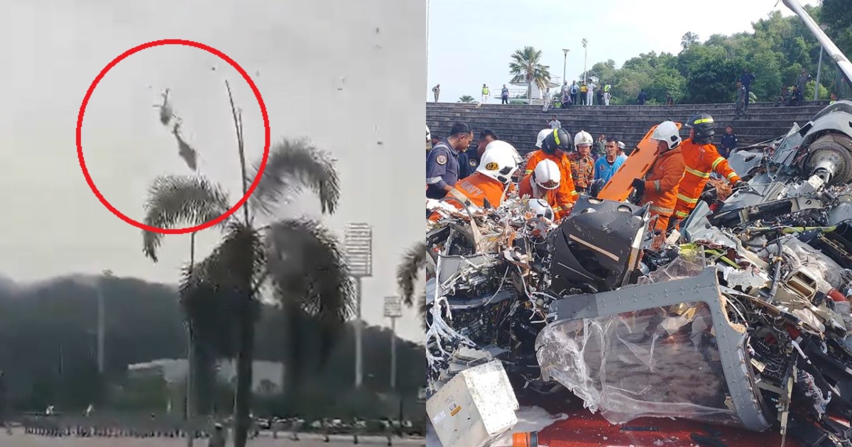 Video registró choque de dos helicópteros en Malasia: accidente dejó 10 fallecidos