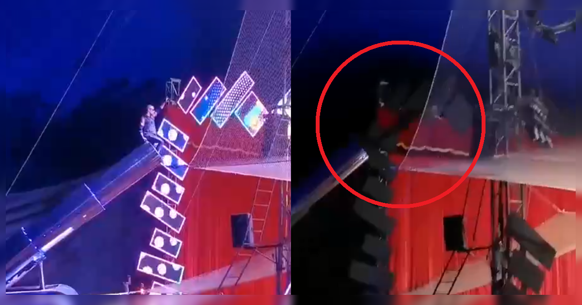 'Hombre bala’ sufrió grave accidente en circo de Antofagasta: video captó el momento