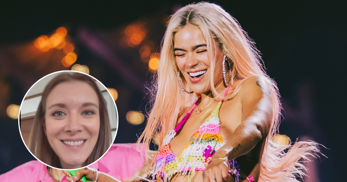 Karol G compartió video de Carla Jara durante su concierto: le dedicó bello mensaje