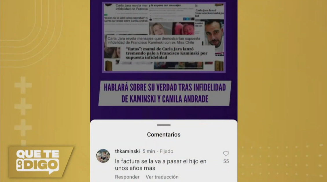 Hermano de Francisco Kaminski contra Carla Jara