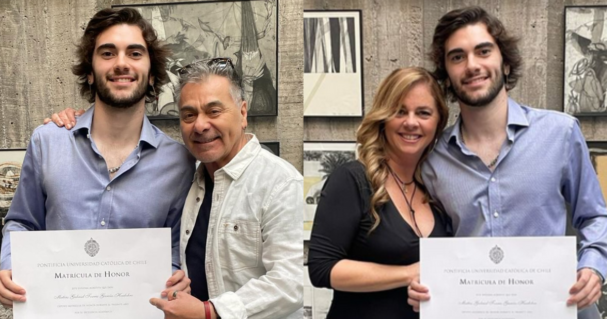 Pato Torres y Titi García-Huidobro mostraron orgullosos importante logro académico de su hijo Matías