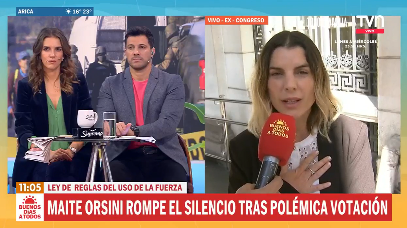 Maite Orsini responde a duras críticas en redes tras crimen de carabineros: 