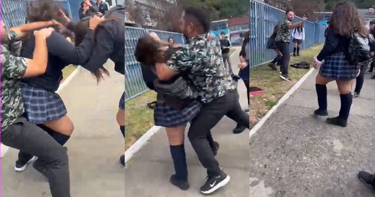 Caos tras riña entre estudiantes en Talcahuano: apoderado terminó huyendo tras golpear a joven