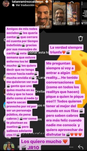 Sebastián Ramírez hizo anuncio respecto a sus redes sociales