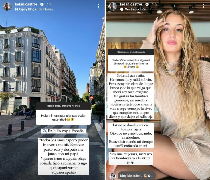 Daniela Castro aclaró su situación sentimental actual