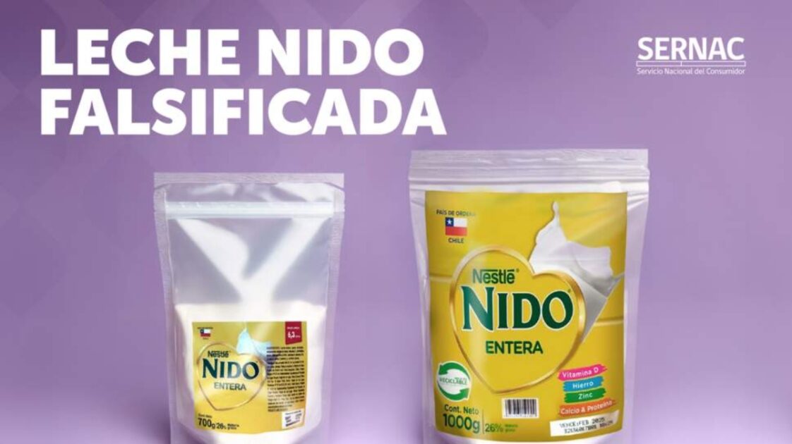 Leche nido falsificada Nestlé