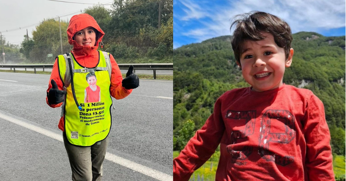 Madre de Tomás Ross enfrenta complejo problema de salud en medio de su caminata a Santiago