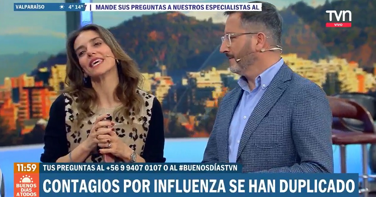 María Luisa Godoy y Eduardo Fuentes en el Buenos días a todos