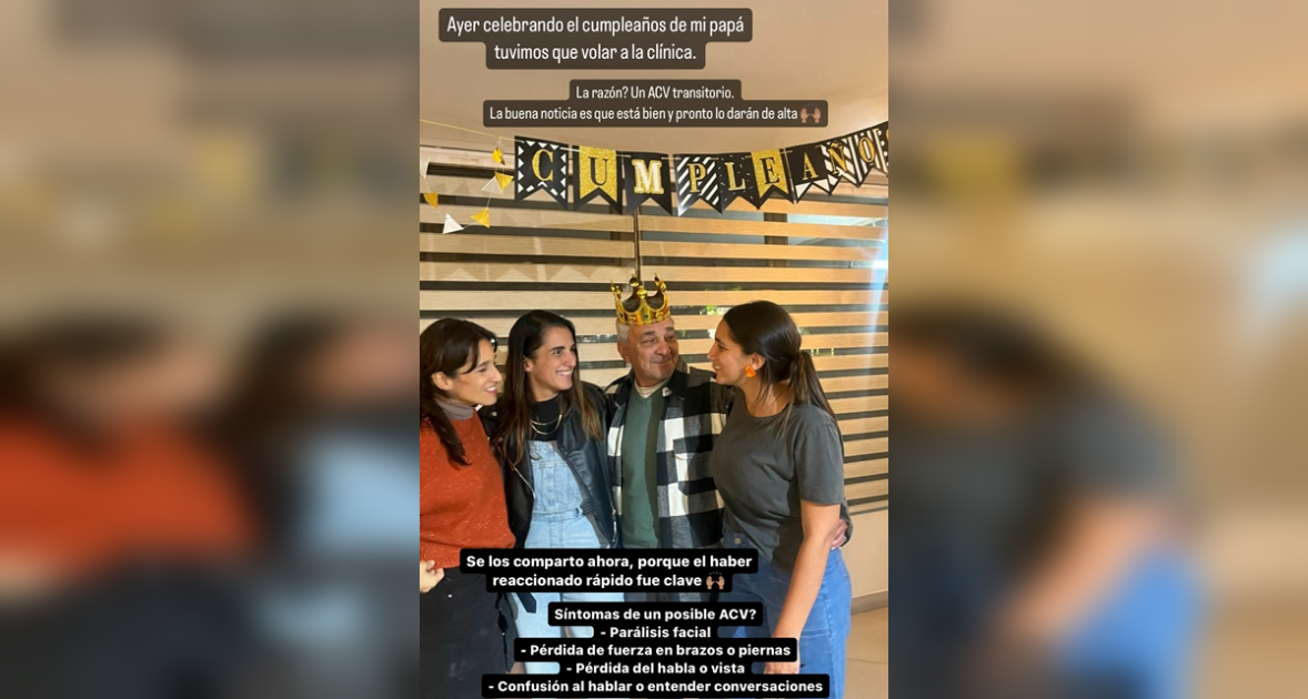 Romina Capetillo por infarto que sufrió su padre en su cumpleaños: "Fue clave reaccionar a tiempo"