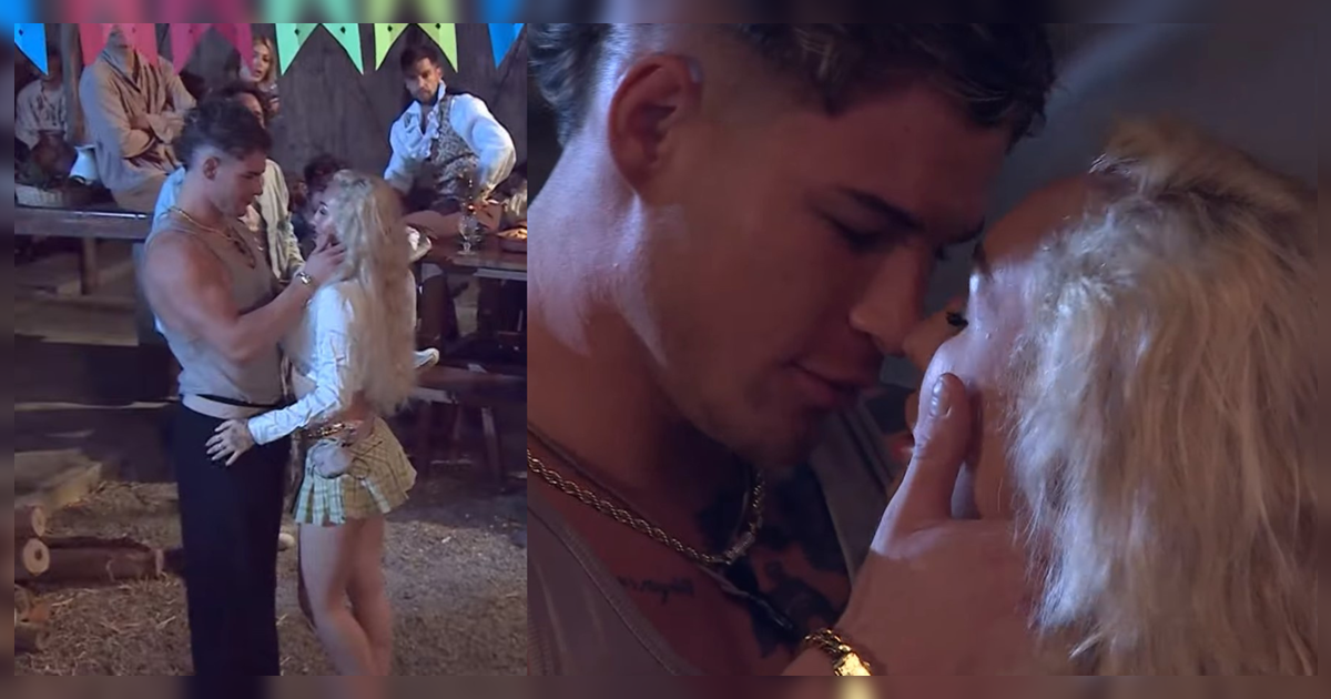 ¿Recordando el pasado? Raimundo Cerda y Fran Maira protagonizaron osado beso en Ganar o Servir