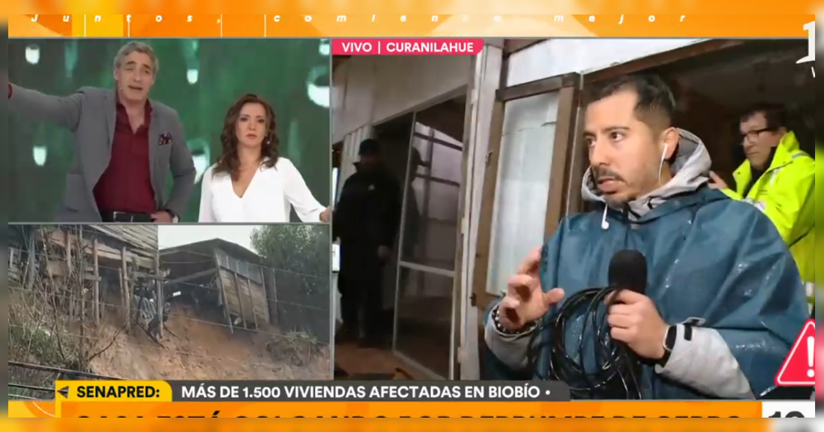 José Luis Repenning retó en vivo a notero de 'Tu Día' tras peligrosa acción en pleno sistema frontal