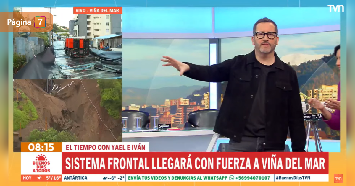 Eduardo Fuentes tuvo inesperada compañera en Buenos días a todos: 