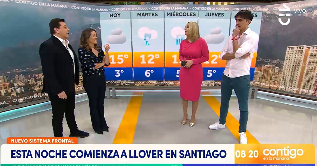 Julio César Rodríguez y Allison Gohler  en Contigo en la Mañana